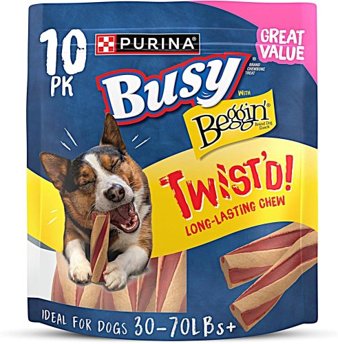 pack of Purina Beggin’ Twisted Dog Treats