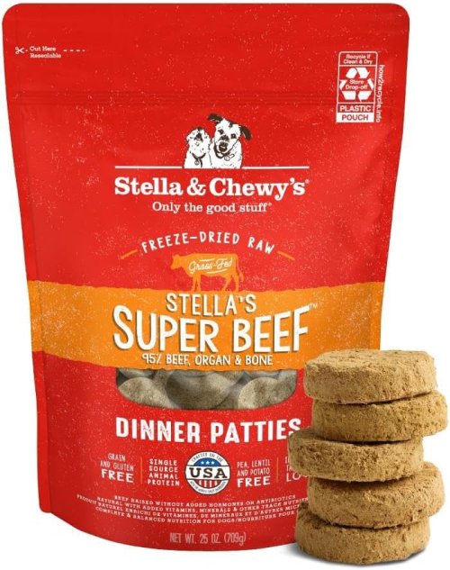 Stella & Chewy's Beef Freeze-Dried Dog Food 25 oz